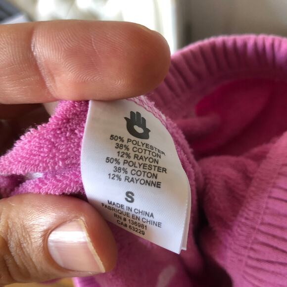 Spiritual Gangster Girls Perfect Sweatpant Pink Hearts size Small - Picture 4 of 13